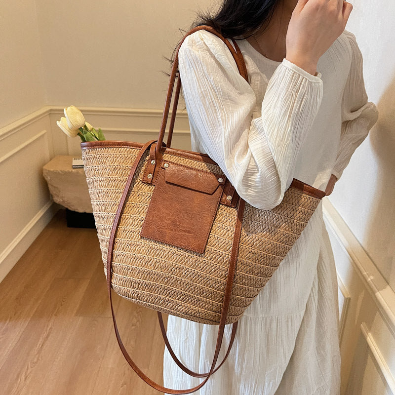 Tote Bag Summer Women's Straw Woven Handbag Nocturna-Pro