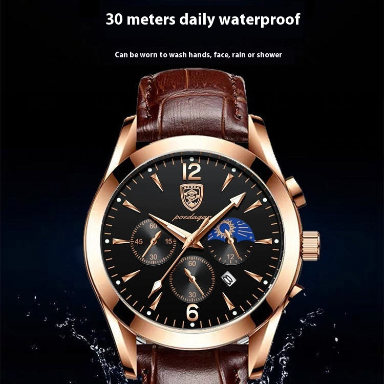 Waterproof Luminous Men's Watch Nocturna-Pro