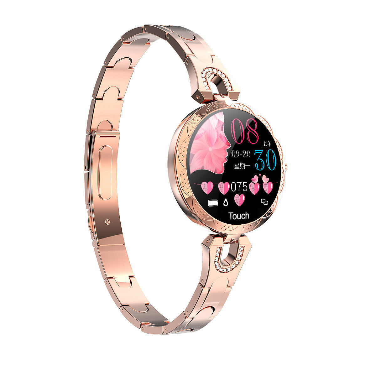 Fashion Women's Smart Watch Waterproof Wearable Device Heart Rate Monitor Sports Smartwatch for Women Ladies Nocturna-Pro