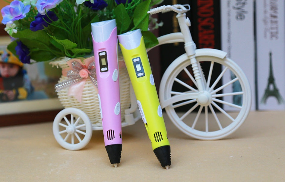 3D print pen 3D pen two generation graffiti 3D stereoscopic paintbrush children puzzle painting toys Nocturna-Pro