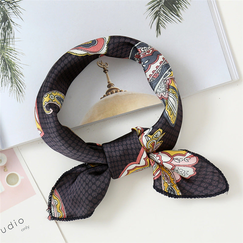 Small Scarf Professional Stewardess Silk Hair Band Nocturna-Pro
