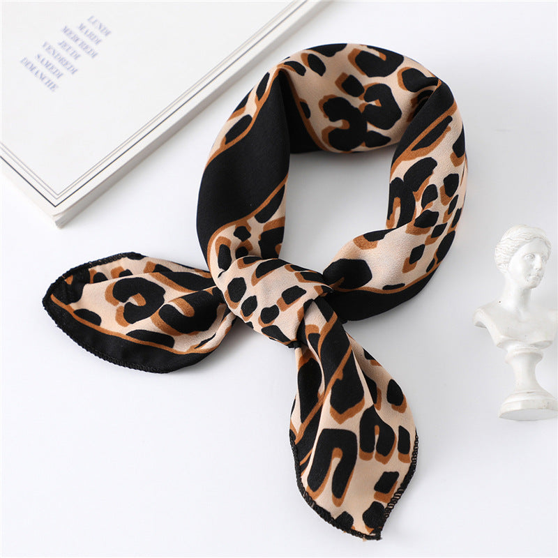 Small Scarf Professional Stewardess Silk Hair Band Nocturna-Pro