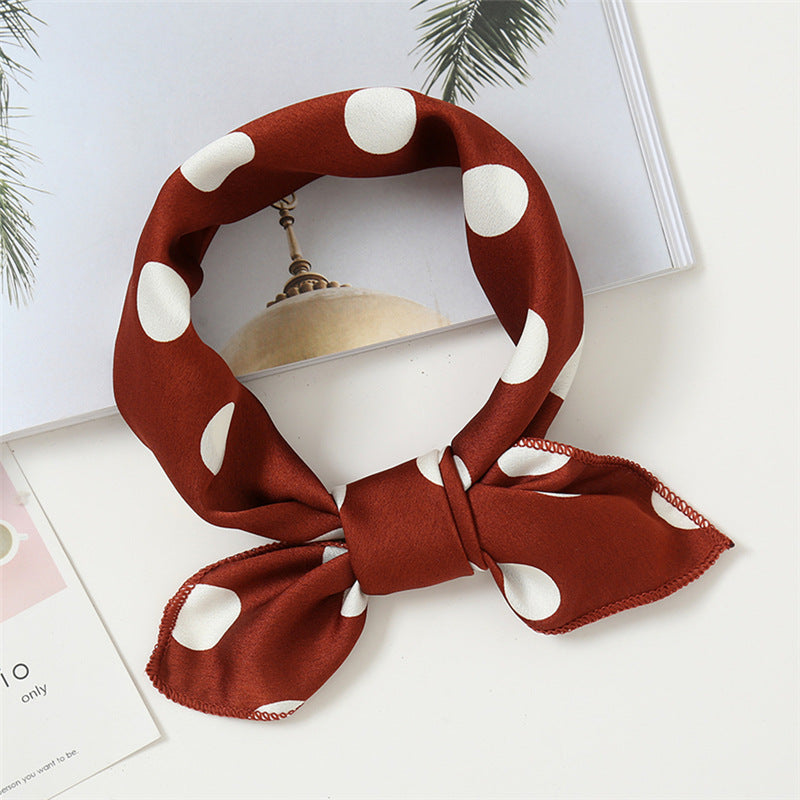 Small Scarf Professional Stewardess Silk Hair Band Nocturna-Pro