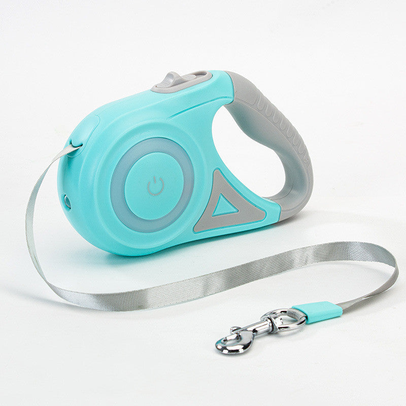 Dog Leash Retractable Leash And Dog Collar Spotlight Automatic Pet Dog Cat Traction Rope For Small Medium Dogs Pet Product Nocturna-Pro