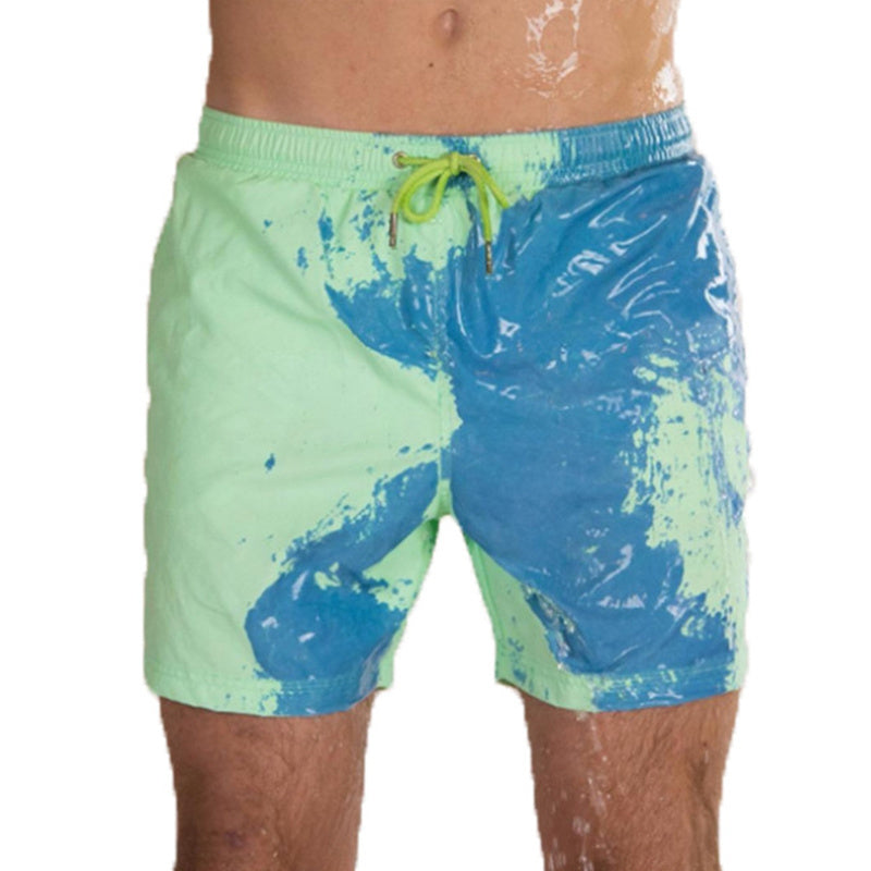 Magical Change Color Beach Shorts Summer Men Swimming Trunks Swimwear Swimsuit Quick Dry bathing shorts Beach Pant Nocturna-Pro