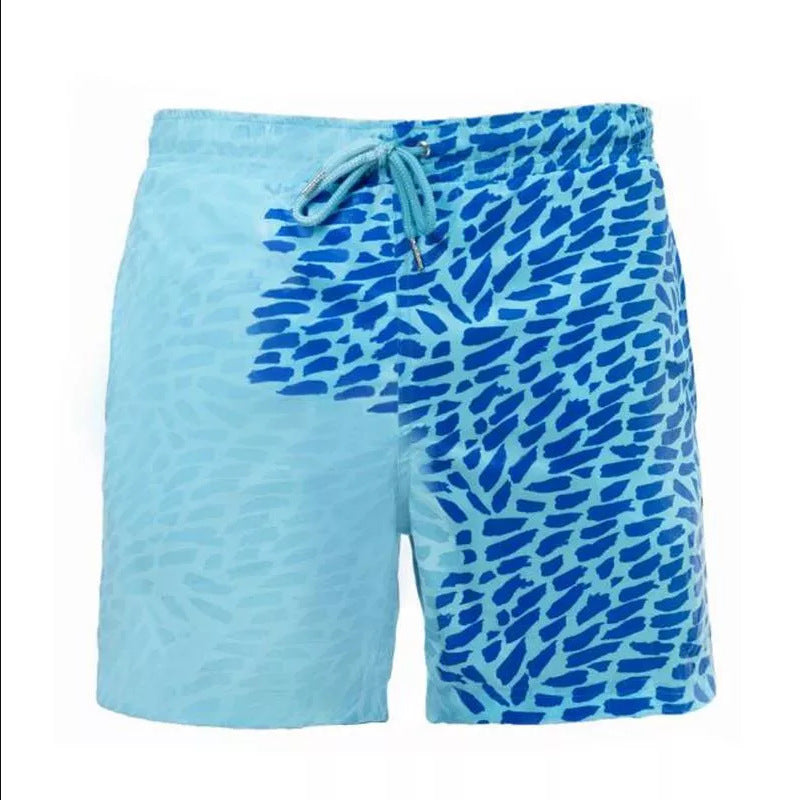 Magical Change Color Beach Shorts Summer Men Swimming Trunks Swimwear Swimsuit Quick Dry bathing shorts Beach Pant Nocturna-Pro