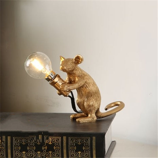 Nordic Creative Resin Mini Animal Mouse Light Nocturna-Pro