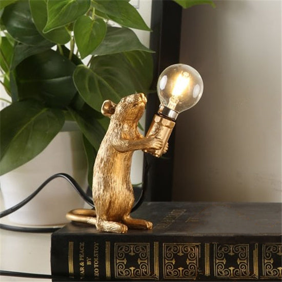Nordic Creative Resin Mini Animal Mouse Light Nocturna-Pro