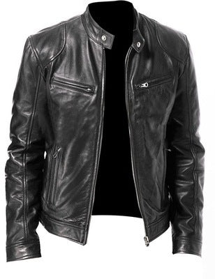 PU Leather Jacket Slim Leather Jacket Nocturna-Pro
