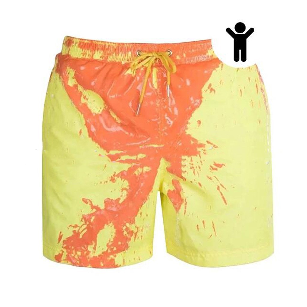 Magical Change Color Beach Shorts Summer Men Swimming Trunks Swimwear Swimsuit Quick Dry bathing shorts Beach Pant Nocturna-Pro