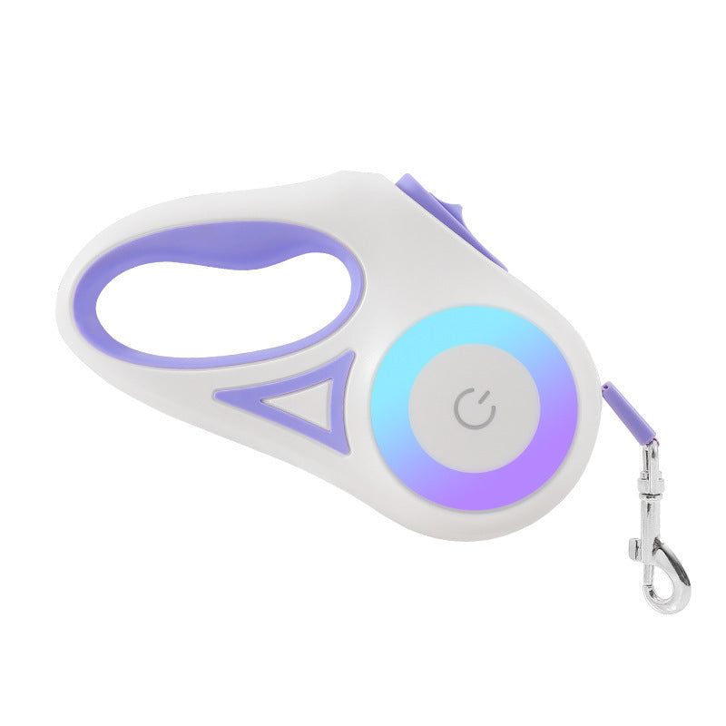 Dog Leash Retractable Leash And Dog Collar Spotlight Automatic Pet Dog Cat Traction Rope For Small Medium Dogs Pet Product Nocturna-Pro