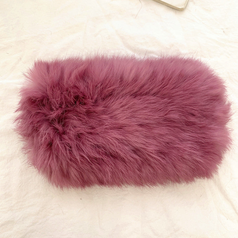 Korean Style Internet Celebrity Hair Band Women's Fashion Elastic Rabbit Hair Band Autumn And Winter Warm Plush Nocturna-Pro