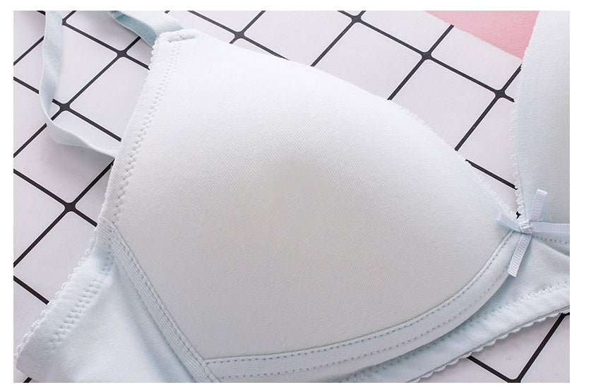 Students Without Steel Ring Pure Cotton Thin Push Up Bras Nocturna-Pro
