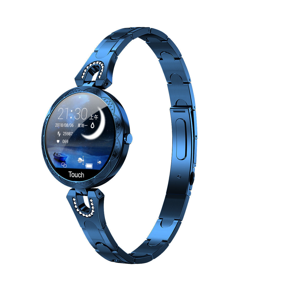 Fashion Women's Smart Watch Waterproof Wearable Device Heart Rate Monitor Sports Smartwatch for Women Ladies Nocturna-Pro