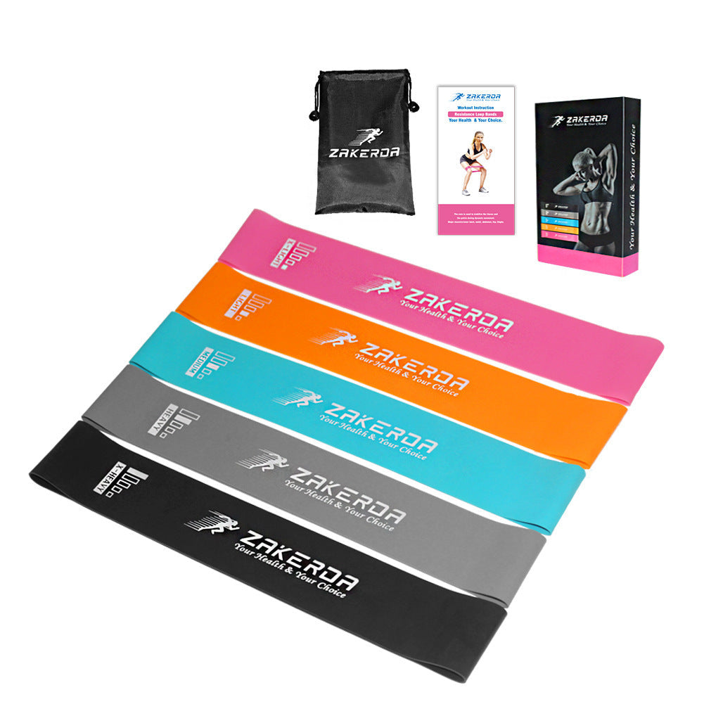Yoga Resistance Rubber Bands Indoor Outdoor Fitness Equipment 0.35mm-1.1mm Pilates Sport Training Workout Elastic Bands Nocturna-Pro