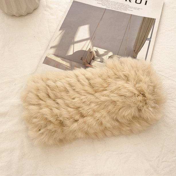 Korean Style Internet Celebrity Hair Band Women's Fashion Elastic Rabbit Hair Band Autumn And Winter Warm Plush Nocturna-Pro