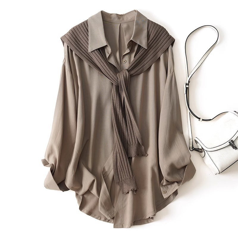 Two-piece Casual Loose Shirt Nocturna-Pro