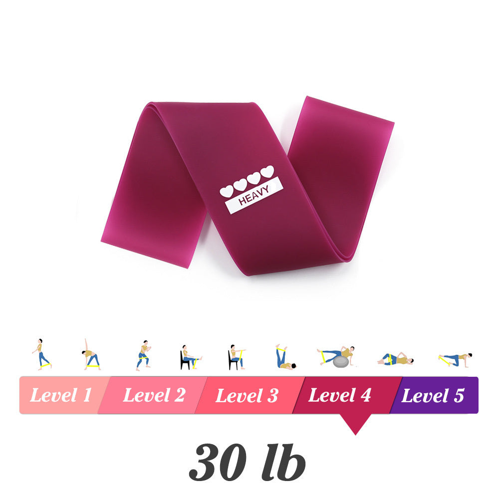 Yoga Resistance Rubber Bands Indoor Outdoor Fitness Equipment 0.35mm-1.1mm Pilates Sport Training Workout Elastic Bands Nocturna-Pro
