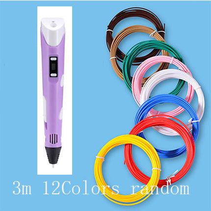 3D print pen 3D pen two generation graffiti 3D stereoscopic paintbrush children puzzle painting toys Nocturna-Pro