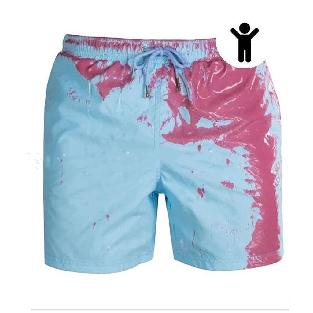 Magical Change Color Beach Shorts Summer Men Swimming Trunks Swimwear Swimsuit Quick Dry bathing shorts Beach Pant Nocturna-Pro