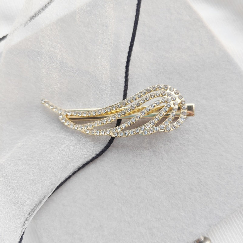 South Korea Temperament Ins Style Pearl Rhinestone Duckbill Clip Hollowed Heart Shape Nocturna-Pro