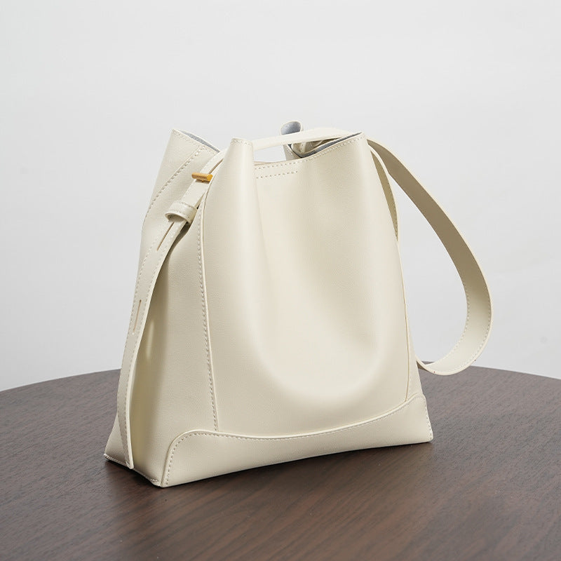 Shoulder Capacity Women's Leather Height Cross Body Bucket Bag Nocturna-Pro