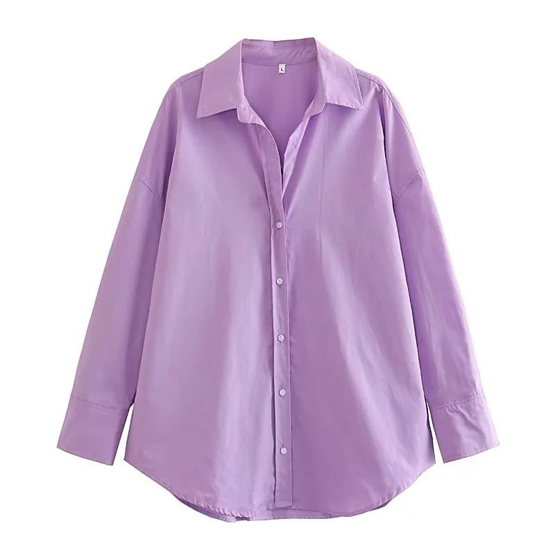 Urban Casual Multi-color Poplin Shirt Nocturna-Pro