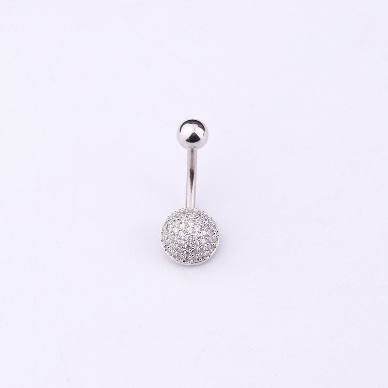 New Micro Inlaid Zircon Umbilical Ring Nocturna-Pro