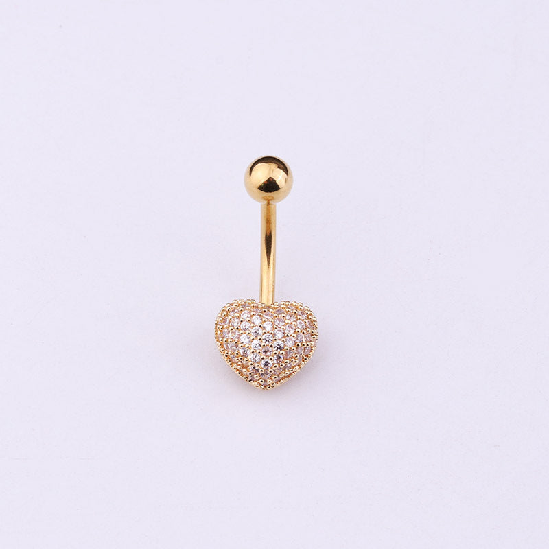 New Micro Inlaid Zircon Umbilical Ring Nocturna-Pro