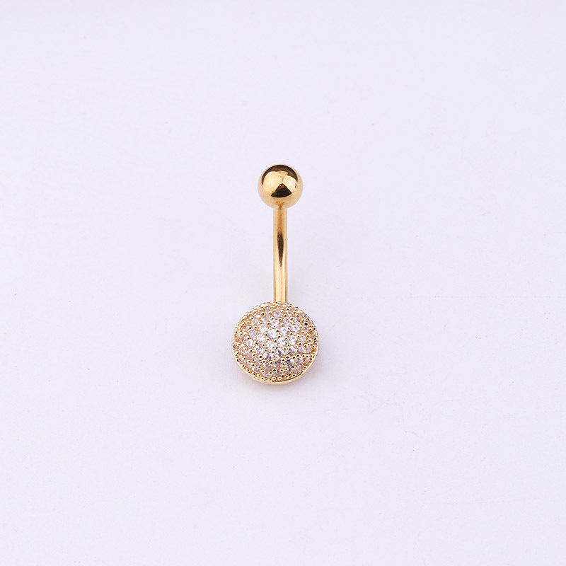New Micro Inlaid Zircon Umbilical Ring Nocturna-Pro