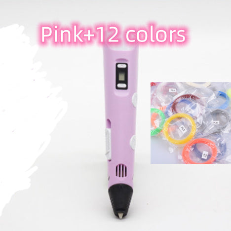 3D print pen 3D pen two generation graffiti 3D stereoscopic paintbrush children puzzle painting toys Nocturna-Pro