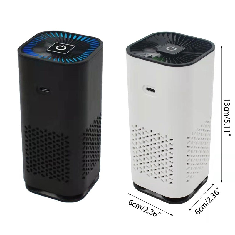 Car Air Purifier Portable Negative Ion Generator Remove Formaldehyde Dust Smoke Air Freshen Washer For Home Car Nocturna-Pro