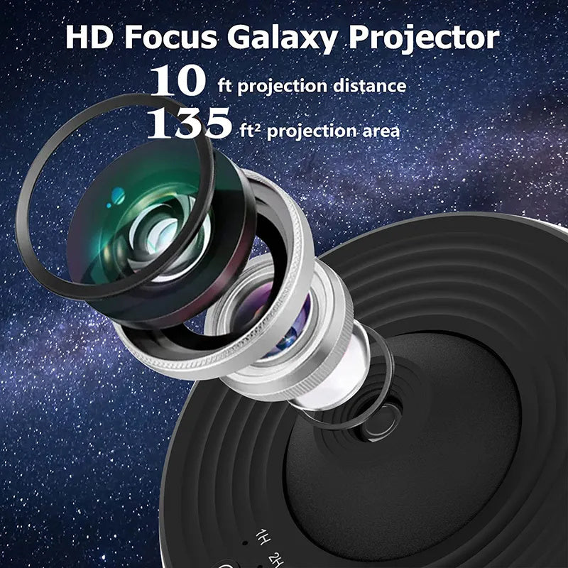 Night Light Galaxy Projector Starry Sky Projector 360 Rotate Planetarium Lamp For Kids Bedroom Valentines Day Gift Wedding Deco Nocturna-Pro