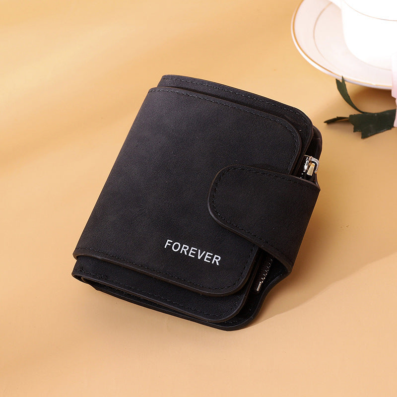 Women's Long Wallet Trifold Matte Leather Clutch Nocturna-Pro