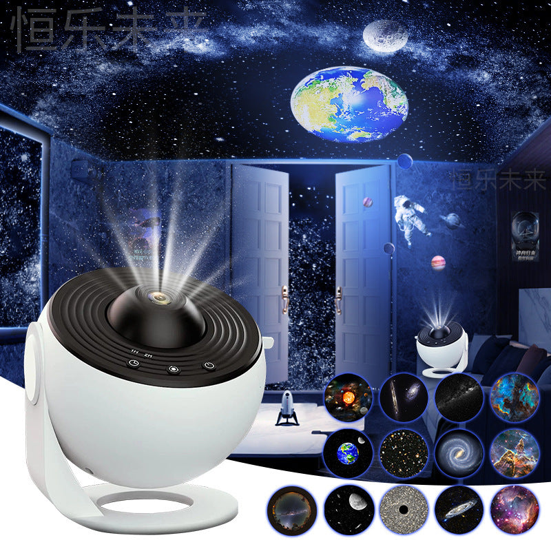 Night Light Galaxy Projector Starry Sky Projector 360 Rotate Planetarium Lamp For Kids Bedroom Valentines Day Gift Wedding Deco Nocturna-Pro