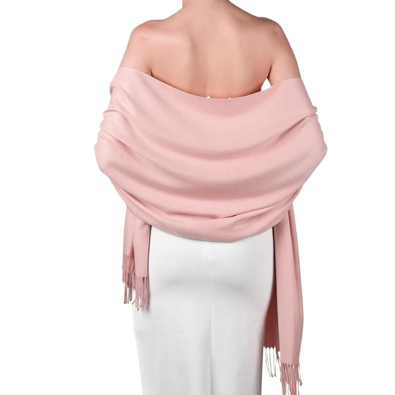 Women's Cashmere Shawl Solid Color Scarf Nocturna-Pro