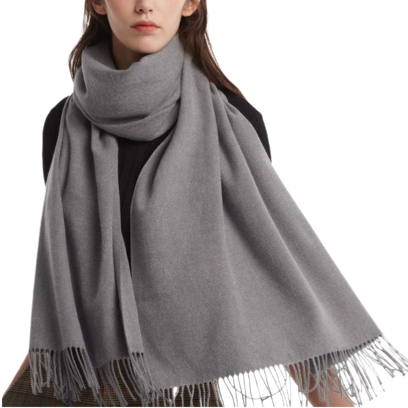 Women's Cashmere Shawl Solid Color Scarf Nocturna-Pro