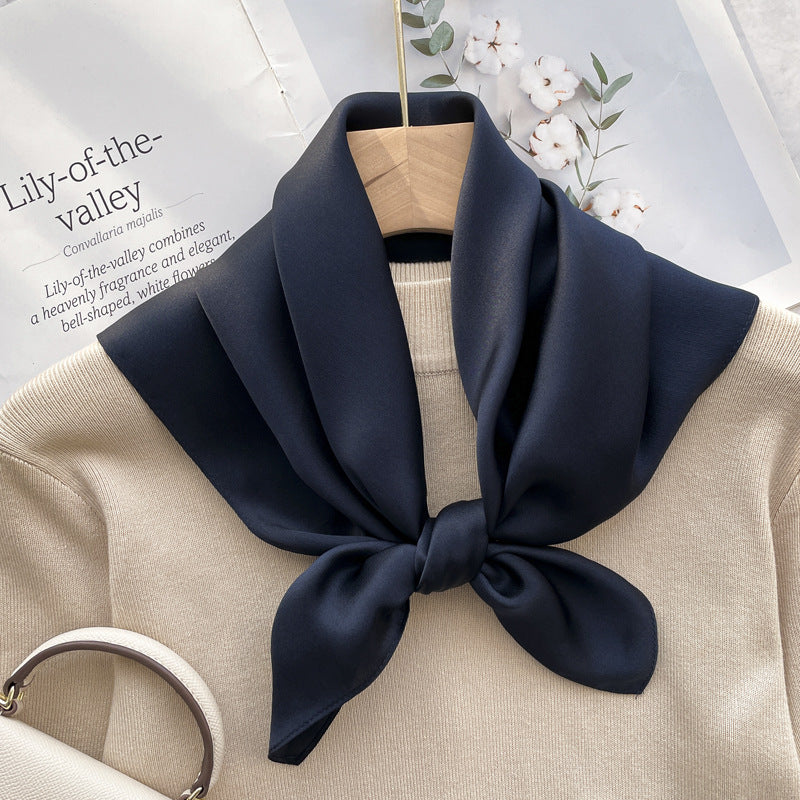 Spring And Autumn Elegant Retro Silk High-end Scarf Nocturna-Pro