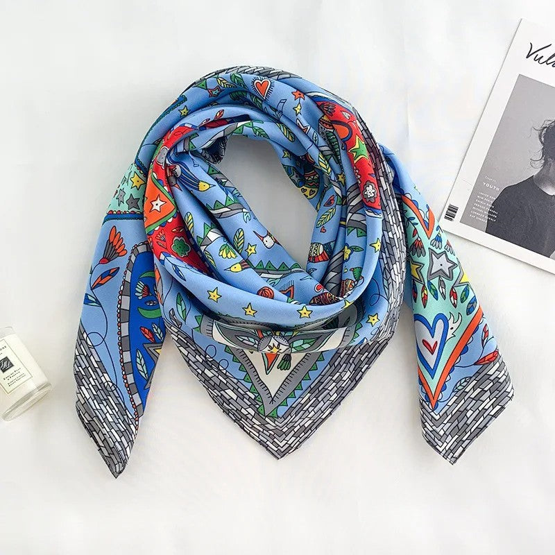Large Kerchief Women's Spring And Autumn Fashion Printing Nocturna-Pro