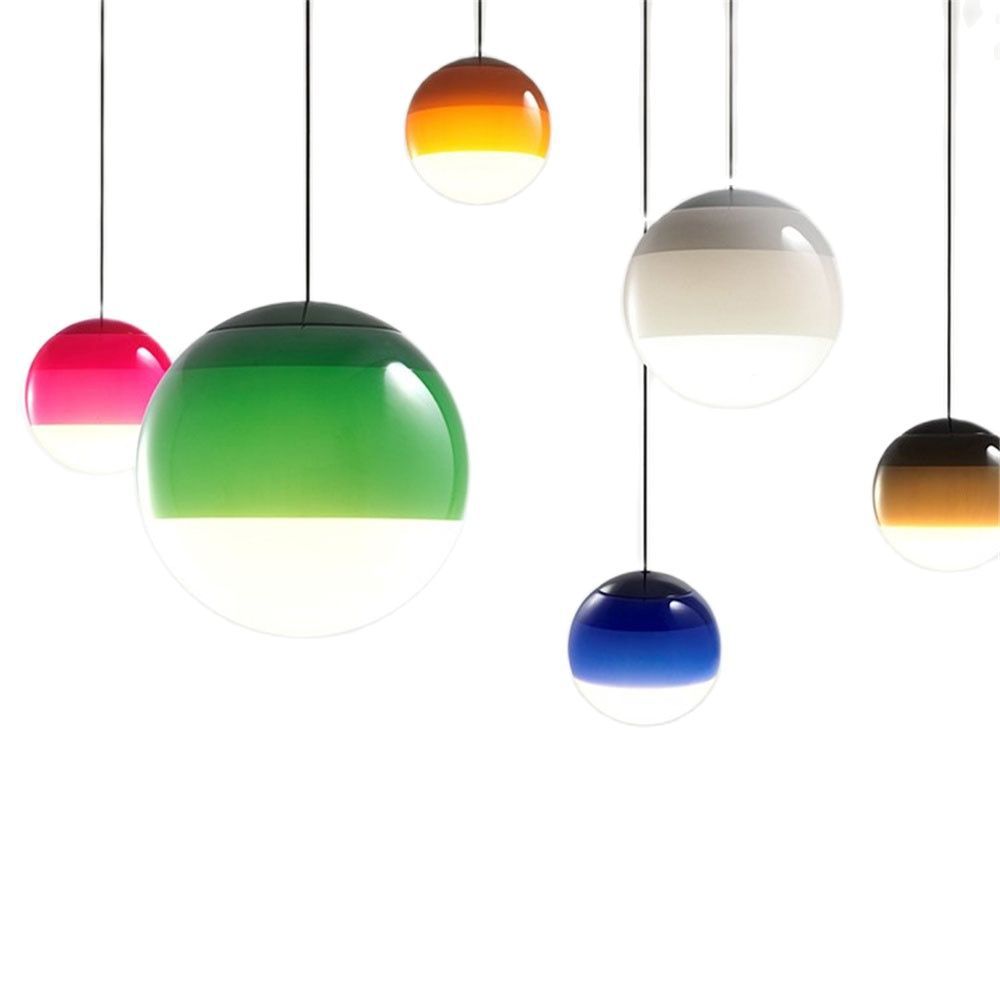 Nordic Minimalist Colorful Glass Chandelier Nocturna-Pro