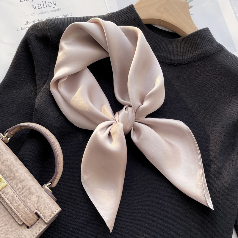 Spring And Autumn Elegant Retro Silk High-end Scarf Nocturna-Pro