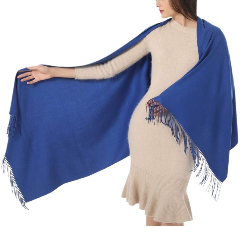 Women's Cashmere Shawl Solid Color Scarf Nocturna-Pro