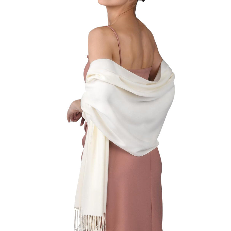 Women's Cashmere Shawl Solid Color Scarf Nocturna-Pro