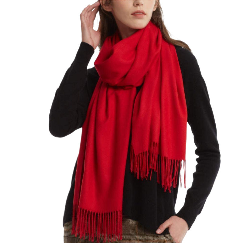 Women's Cashmere Shawl Solid Color Scarf Nocturna-Pro