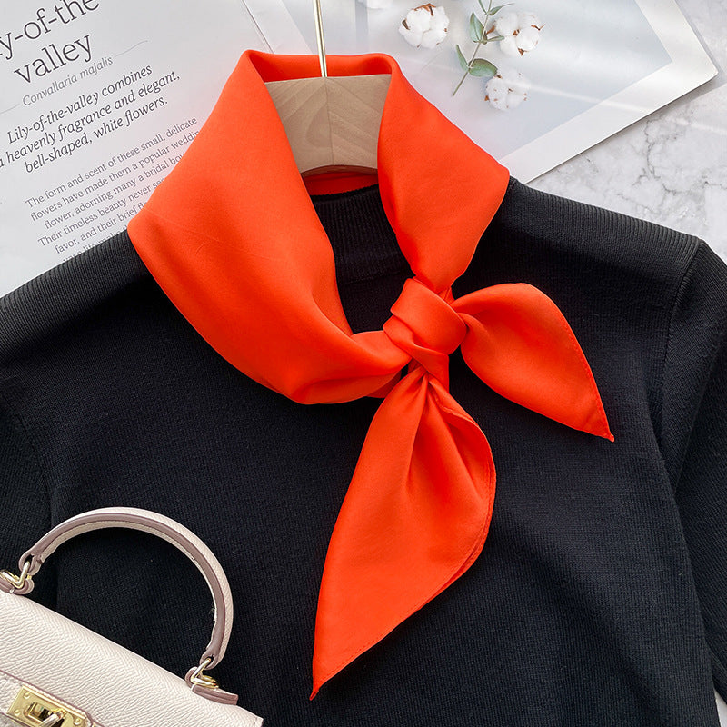 Spring And Autumn Elegant Retro Silk High-end Scarf Nocturna-Pro