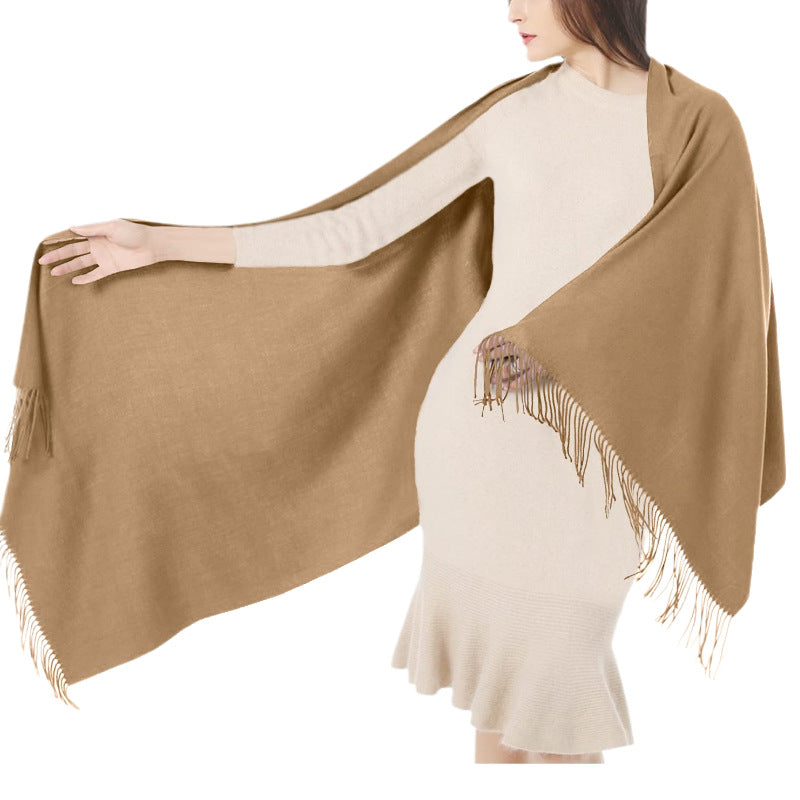 Women's Cashmere Shawl Solid Color Scarf Nocturna-Pro