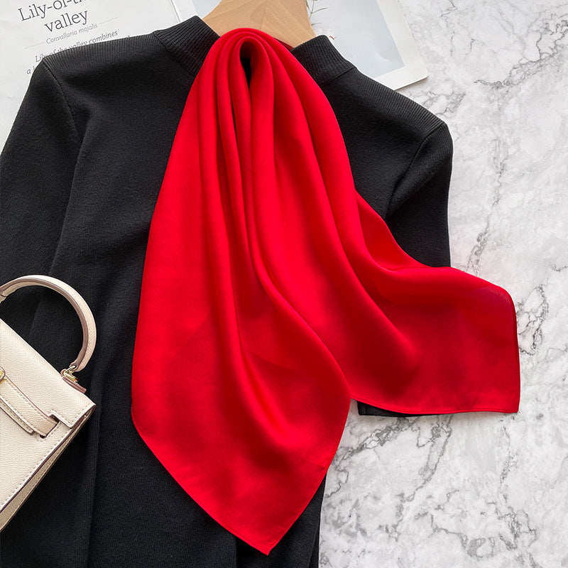 Spring And Autumn Elegant Retro Silk High-end Scarf Nocturna-Pro