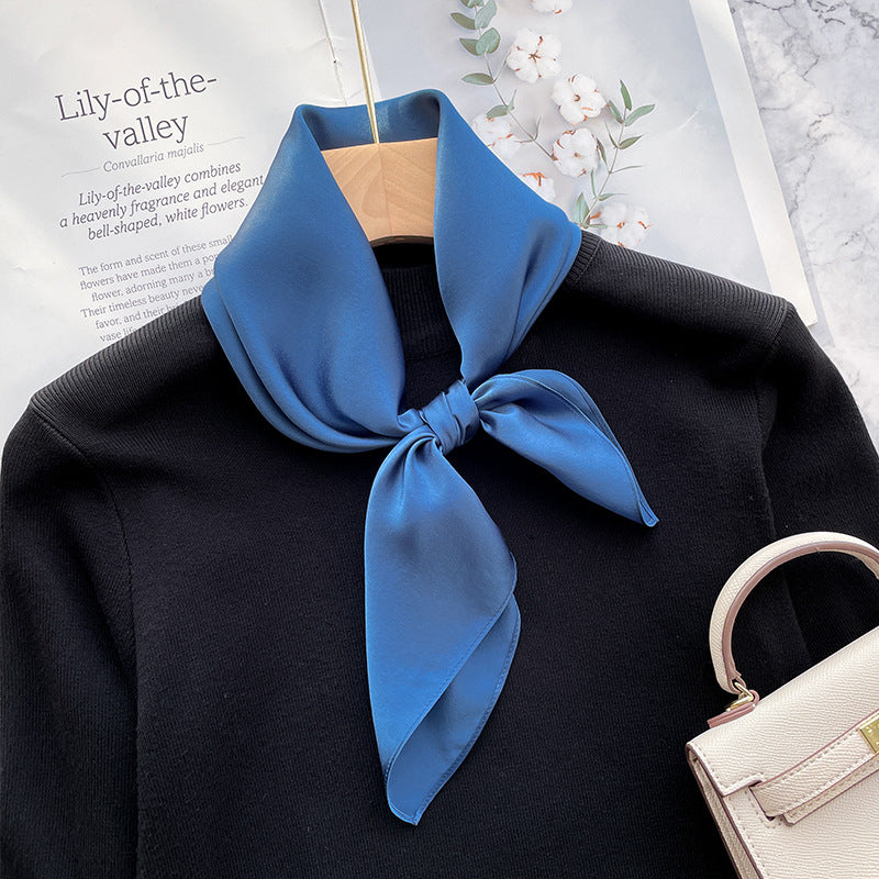 Spring And Autumn Elegant Retro Silk High-end Scarf Nocturna-Pro