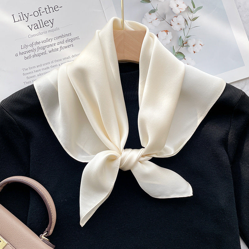 Spring And Autumn Elegant Retro Silk High-end Scarf Nocturna-Pro
