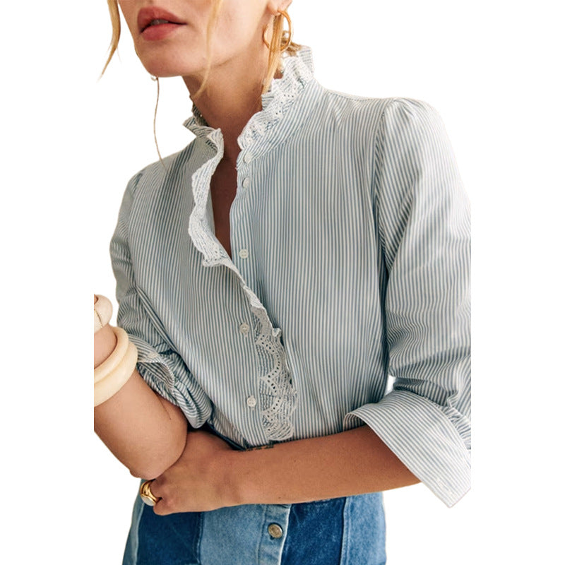 Shiying Single Row Multi-buckle Shirt For Women Nocturna-Pro